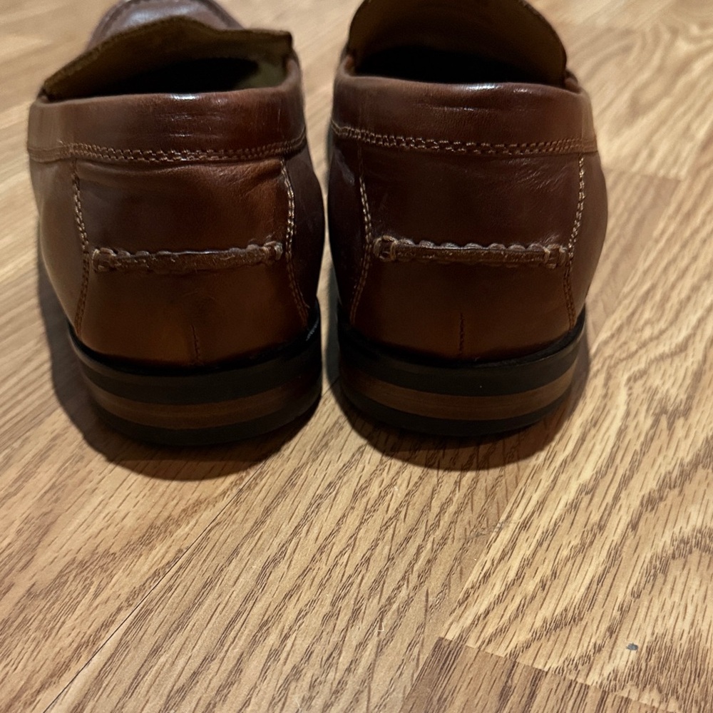 Cole Haan Classic Brown Leather Loafers - Picture 3 of 5